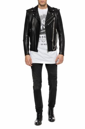 Leather jacket with chain, zdjęcie 2 Leather jacket with chain od Diesel